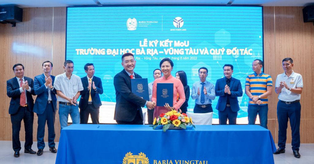 Minh Thiên Land và BVU ký biên bản thỏa thuận hợp tác đào tạo và cung ứng nhân lực